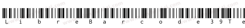 LibreBarcode39Text R字体转换